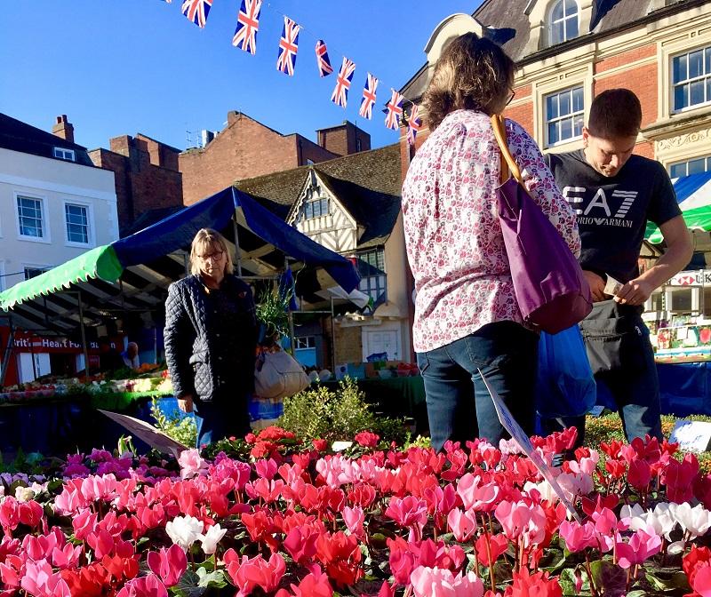 banbury charter market flower stall